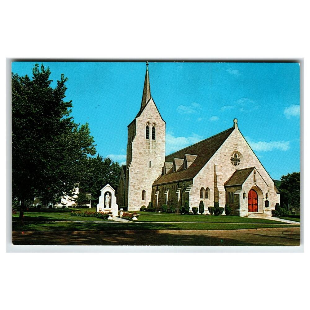 Christ The King R.C. Church Rutland VT Postcard by Frank L. Forward